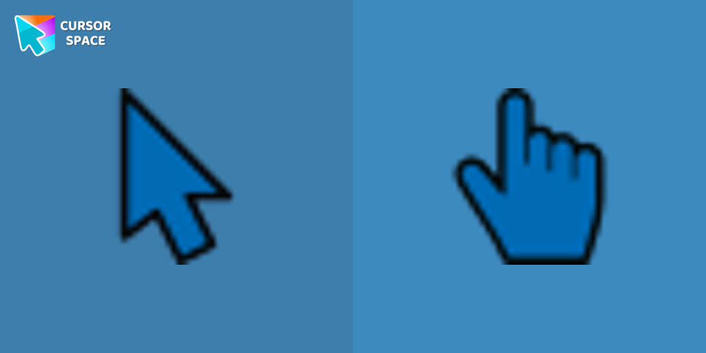 Cursor Blue Black For Chrome